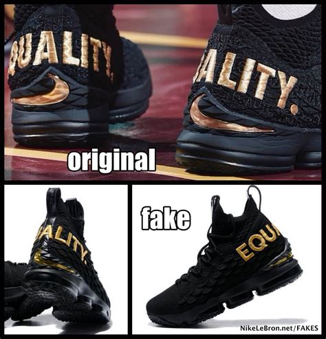 nike lebron 15 fake vs real|how to identify a fake nike.